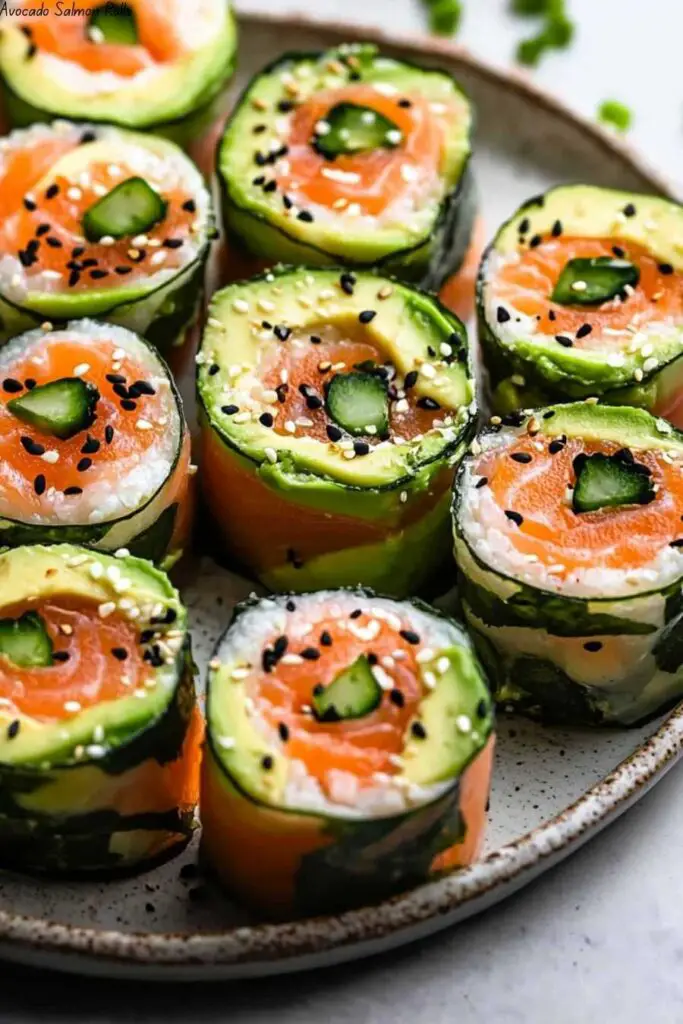 Avocado Salmon Rolls