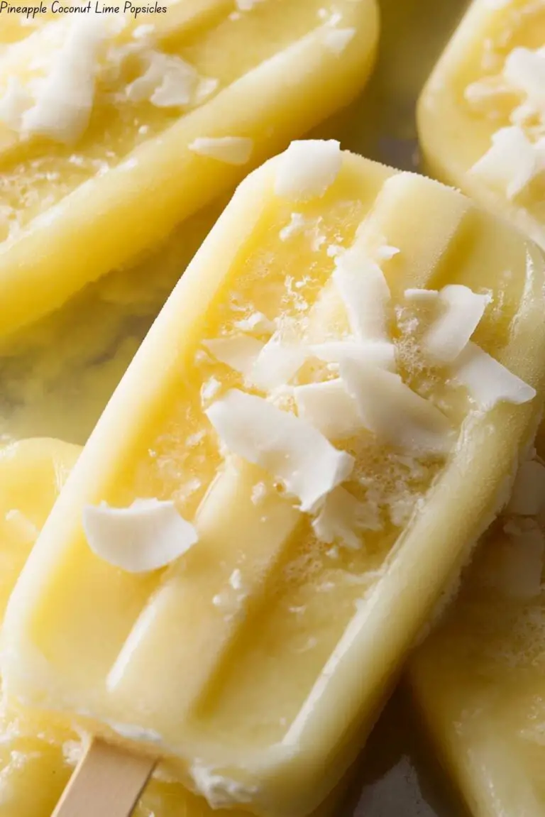 Pineapple Coconut Lime Popsicles
