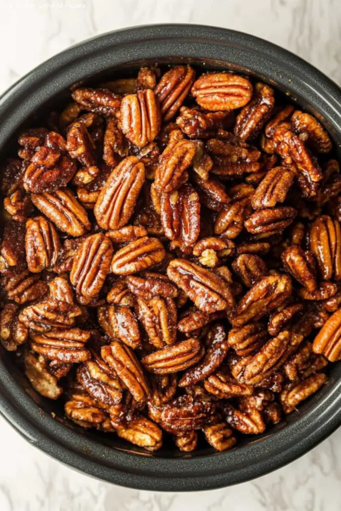 Slow Cooker Candied Pecans
