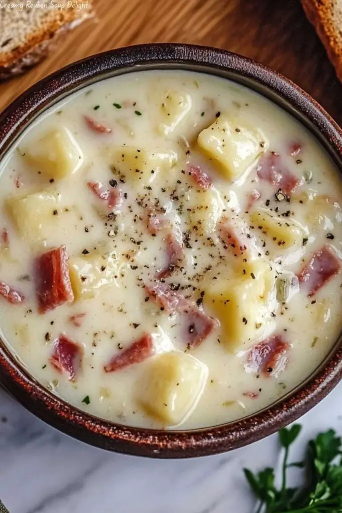 Creamy Reuben Soup Delight