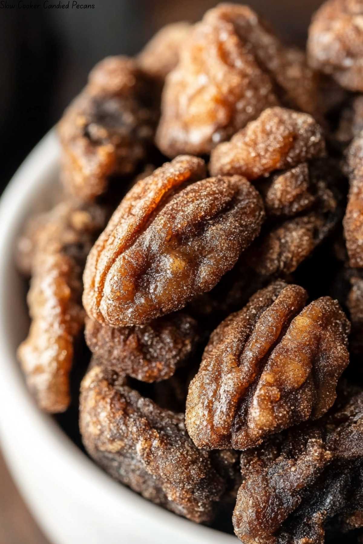 Slow Cooker Candied Pecans