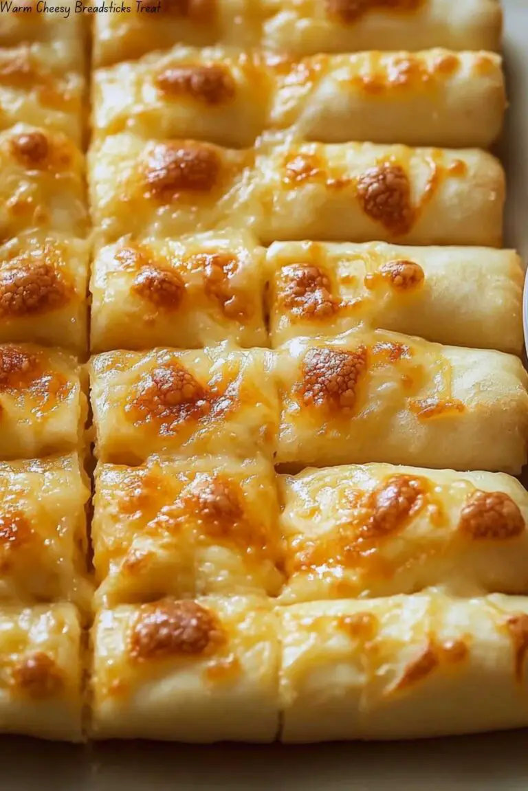 Warm Cheesy Breadsticks Treat