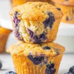 Cottage Cheese Blueberry Muffins