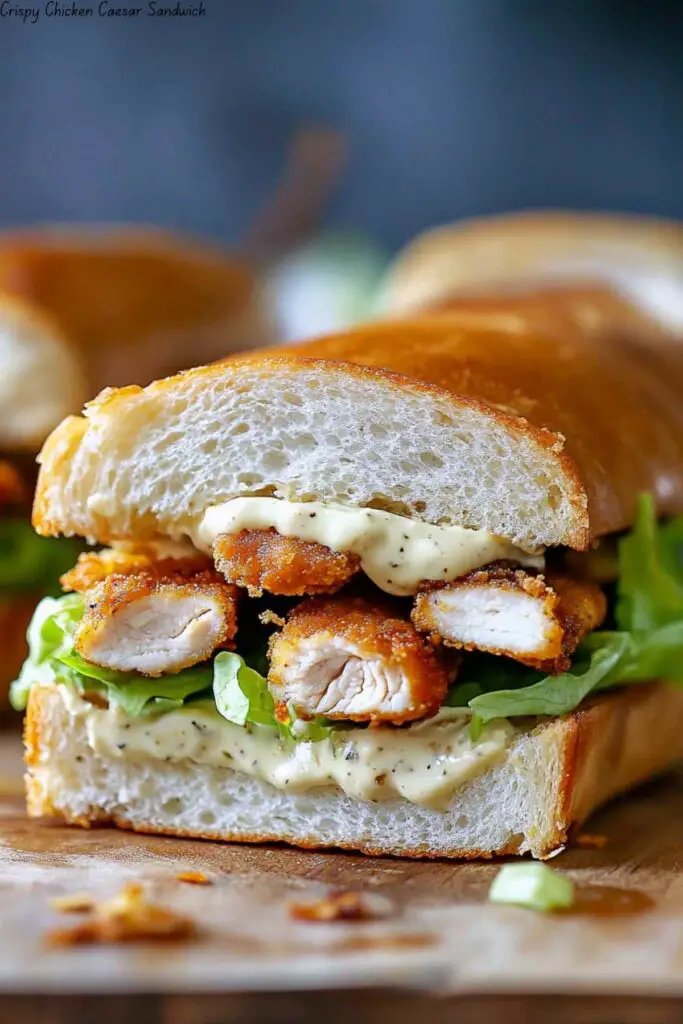 Crispy Chicken Caesar Sandwich