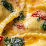 Creamy Sun-dried Tomato and Spinach Ravioli