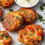 Greek Tomato Feta Fritters (Domatokeftethes)