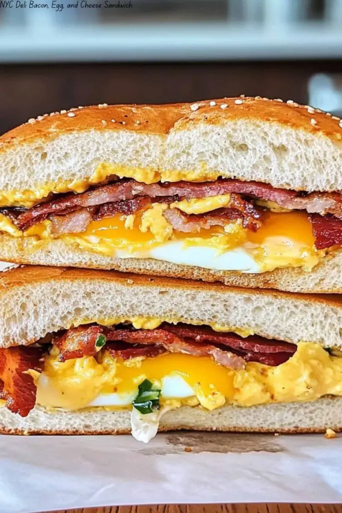 NYC Deli Bacon, Egg, and Cheese Sandwich