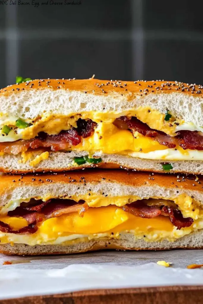 NYC Deli Bacon, Egg, and Cheese Sandwich