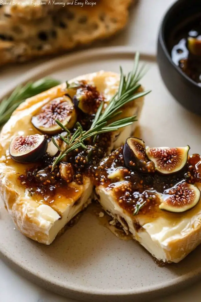 Baked Brie with Fig Jam: A Yummy and Easy Recipe
