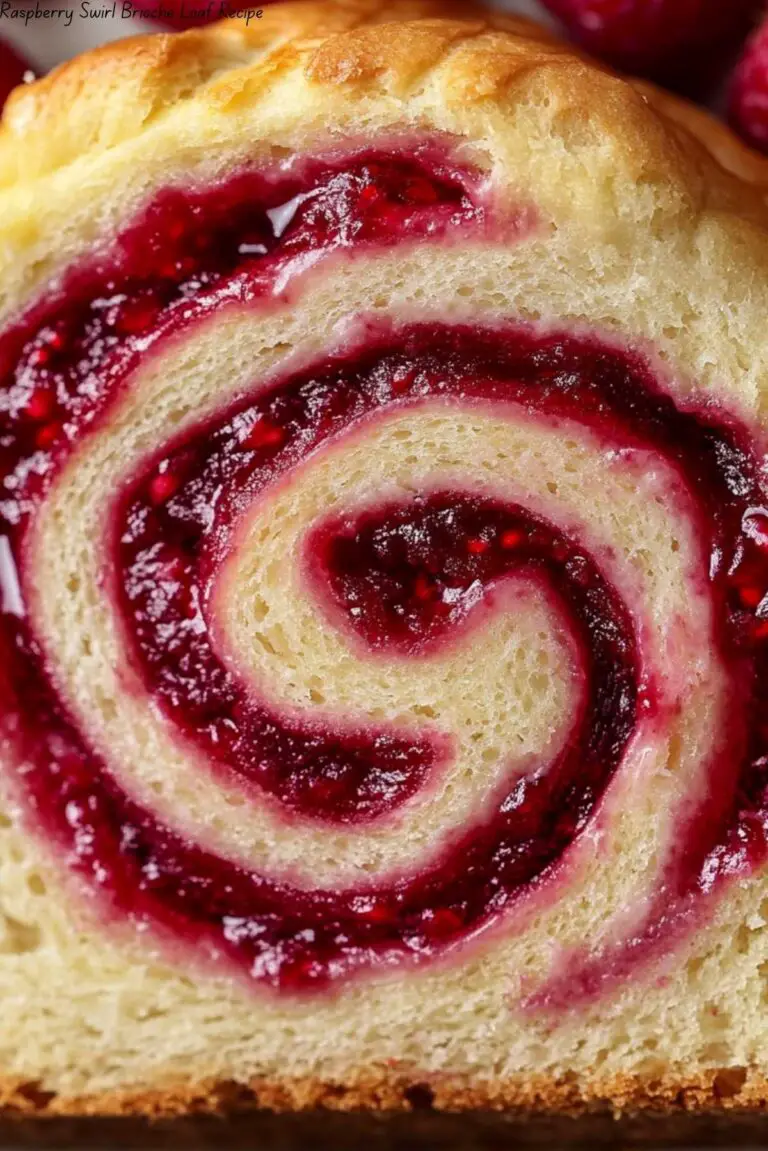 Raspberry Swirl Brioche Loaf Recipe