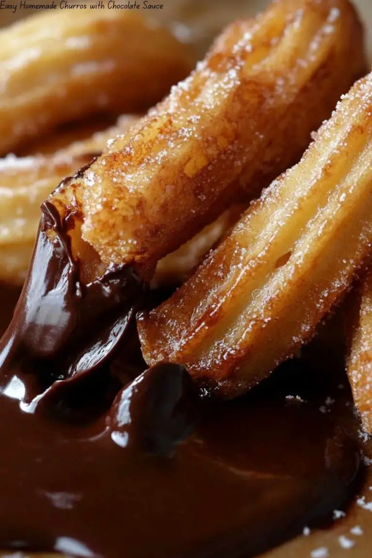 Easy Homemade Churros with Chocolate Sauce