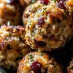 Cranberry Turkey Stuffing Balls