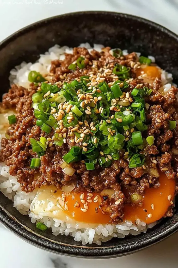 Korean Ground Beef Bowl (25-Minutes)