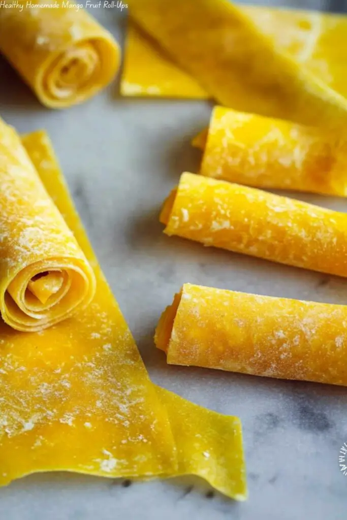 Healthy Homemade Mango Fruit Roll-Ups