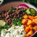 Viral Beef, Sweet Potato and Cottage Cheese Protein Bowls