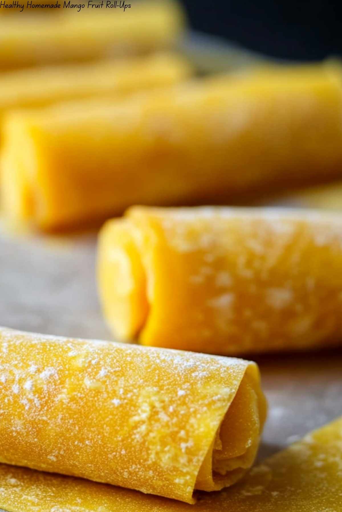 Healthy Homemade Mango Fruit Roll-Ups