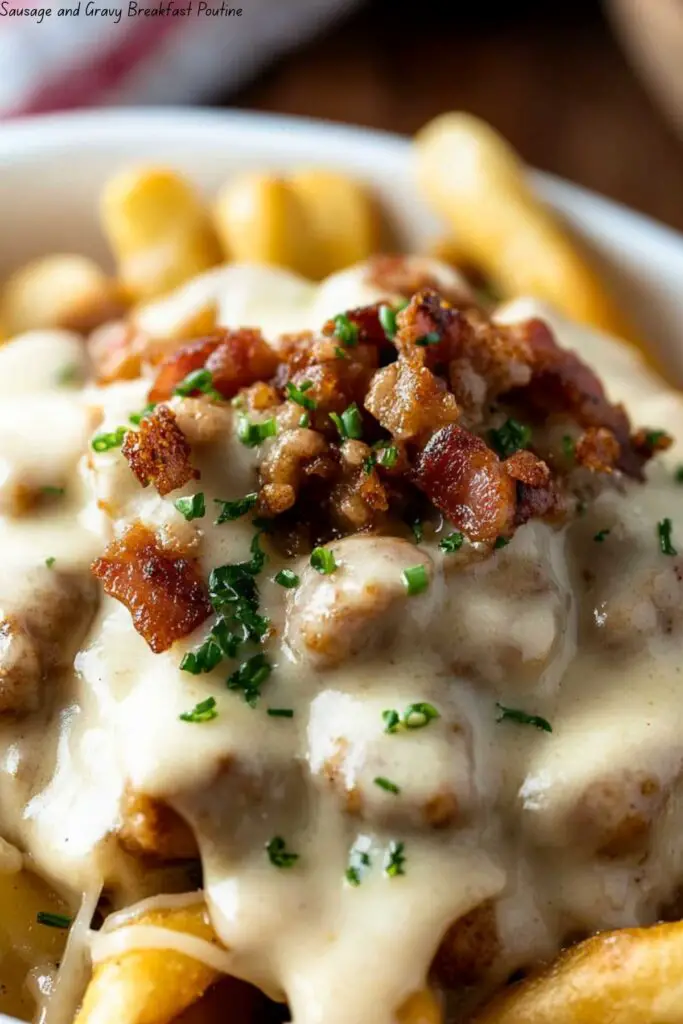 Sausage and Gravy Breakfast Poutine