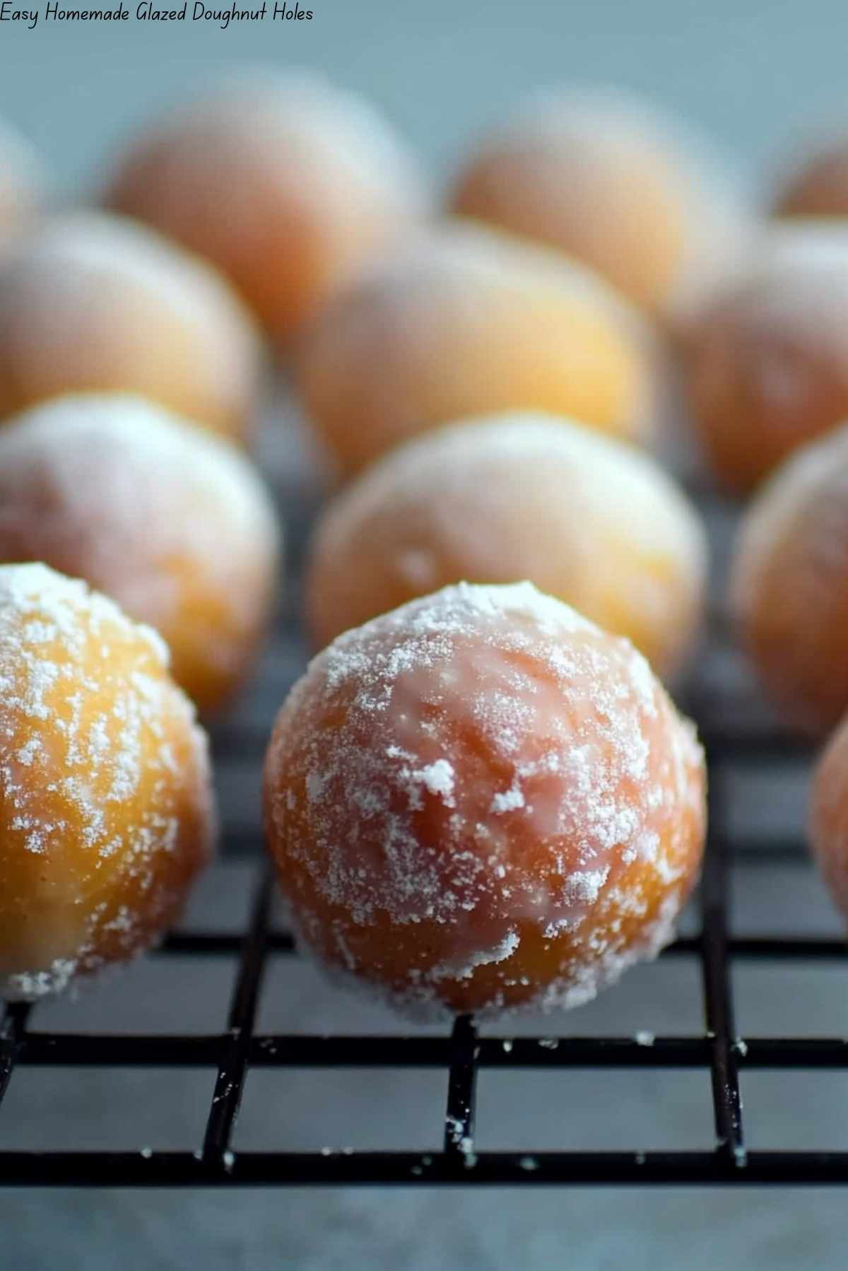 Easy Homemade Glazed Doughnut Holes