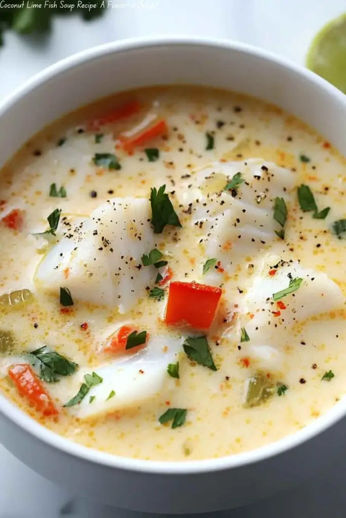 Coconut Lime Fish Soup Recipe: A Flavorful Delight