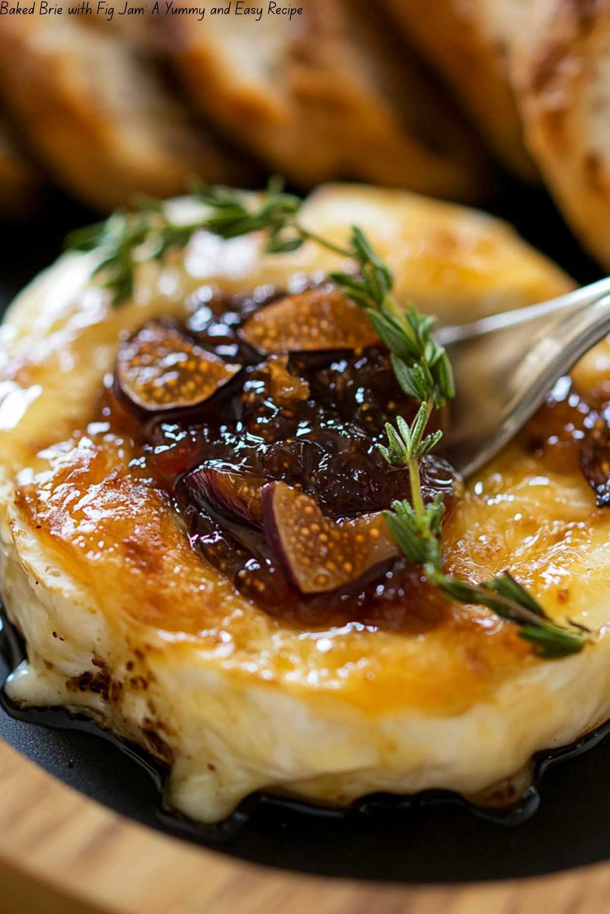 Baked Brie with Fig Jam: A Yummy and Easy Recipe