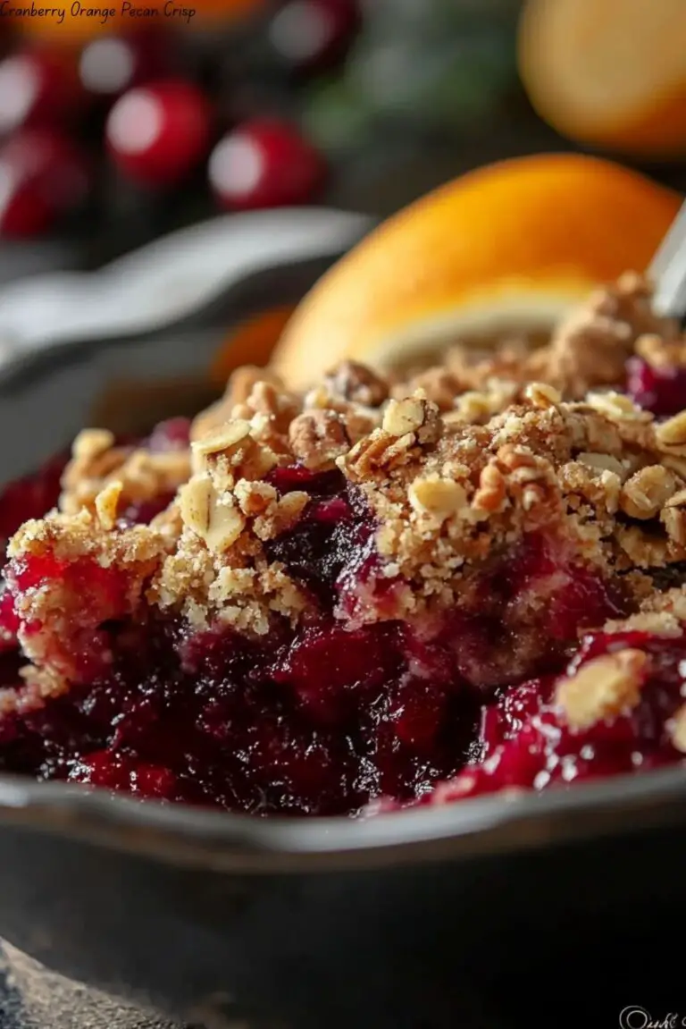 Cranberry Orange Pecan Crisp