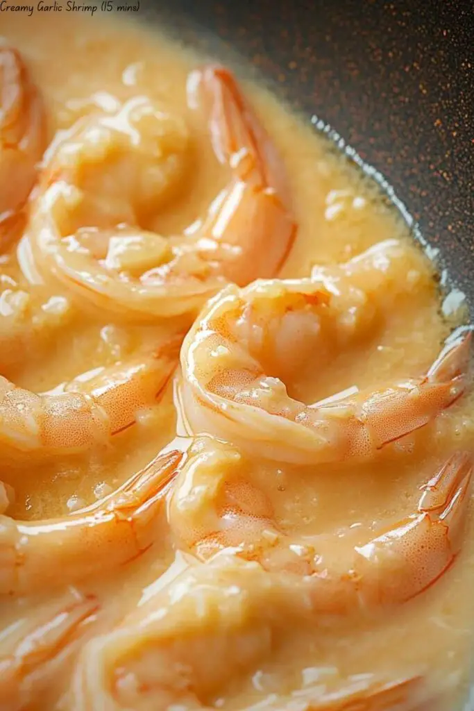 Creamy Garlic Shrimp (15 mins)