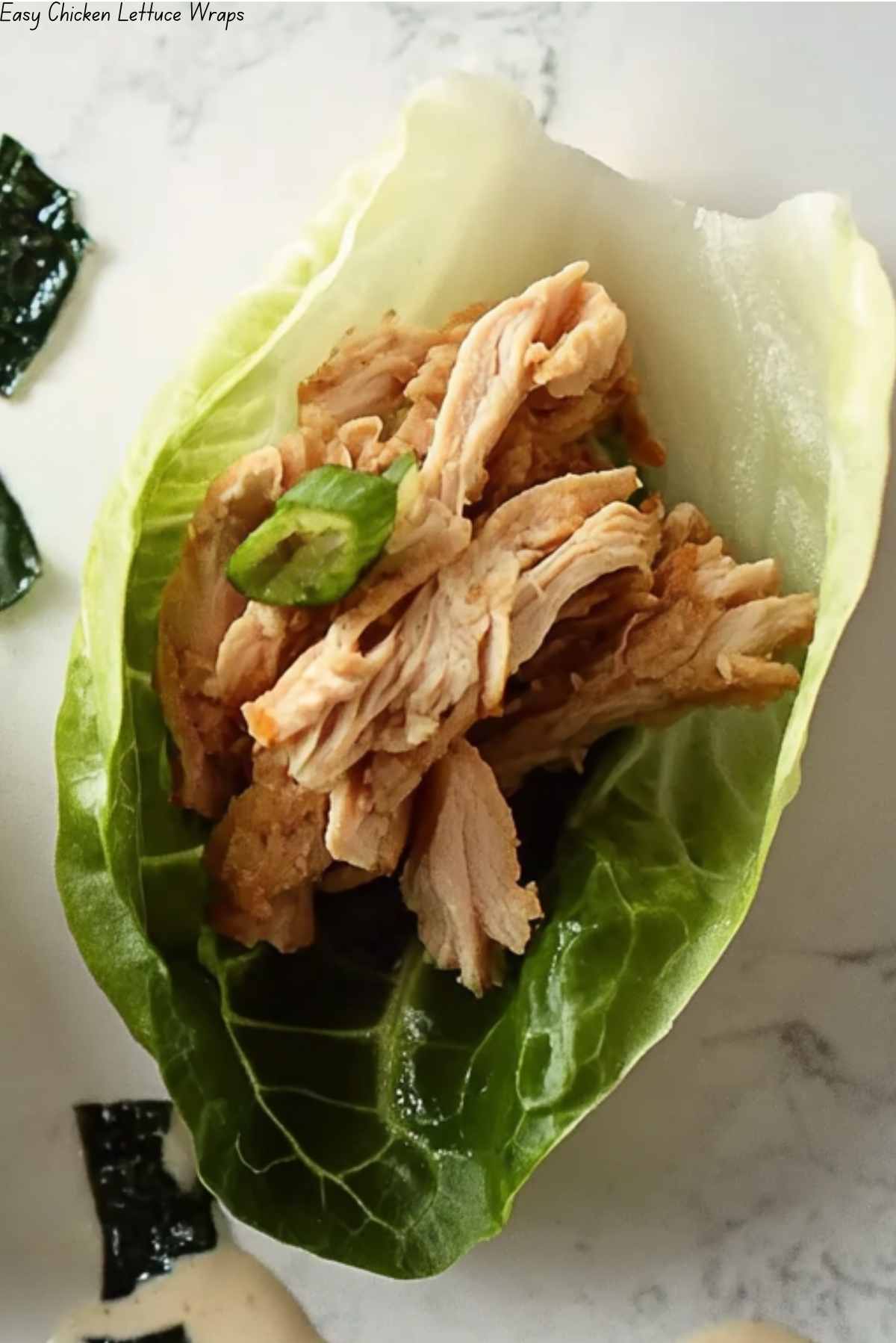 Easy Chicken Lettuce Wraps