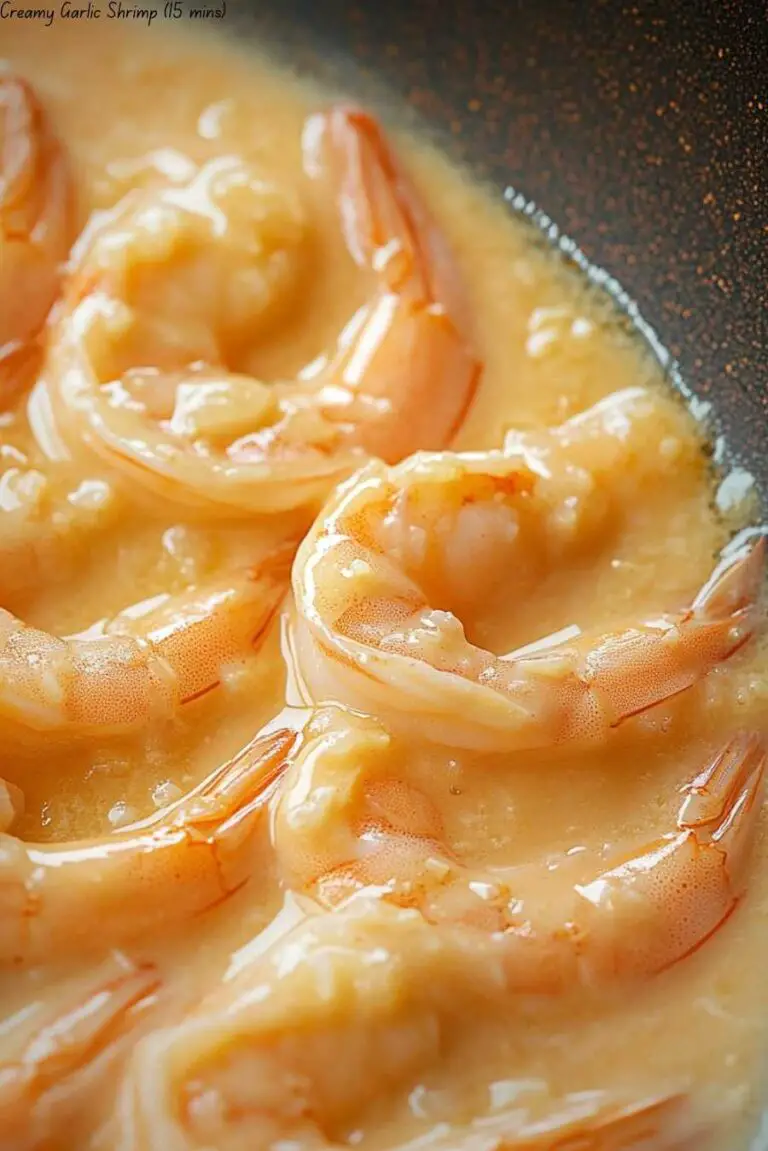 Creamy Garlic Shrimp (15 mins)
