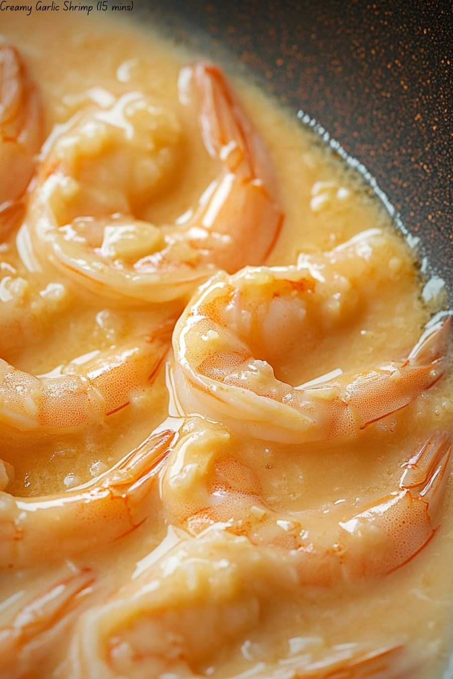 Creamy Garlic Shrimp (15 mins)