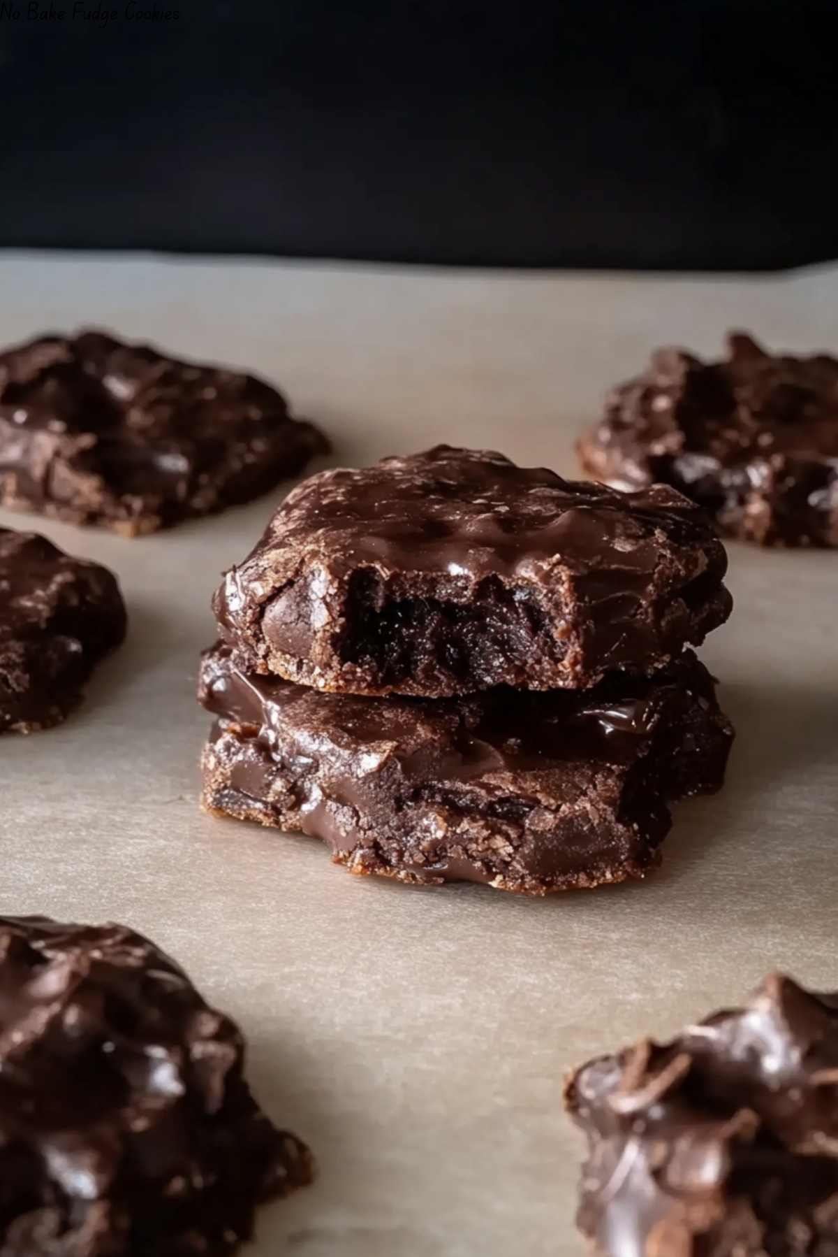 No Bake Fudge Cookies