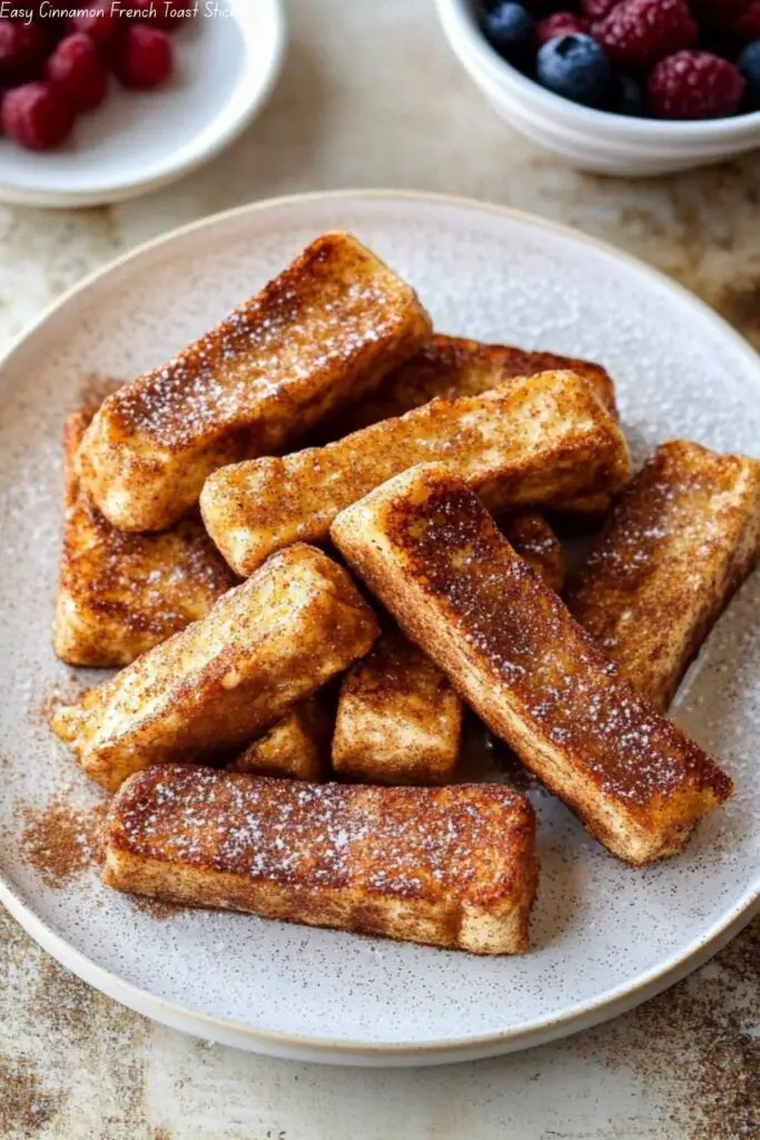 Easy Cinnamon French Toast Sticks