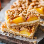 Peaches and Cream Crumble Bars