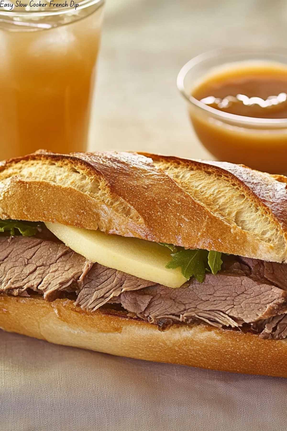 Easy Slow Cooker French Dip