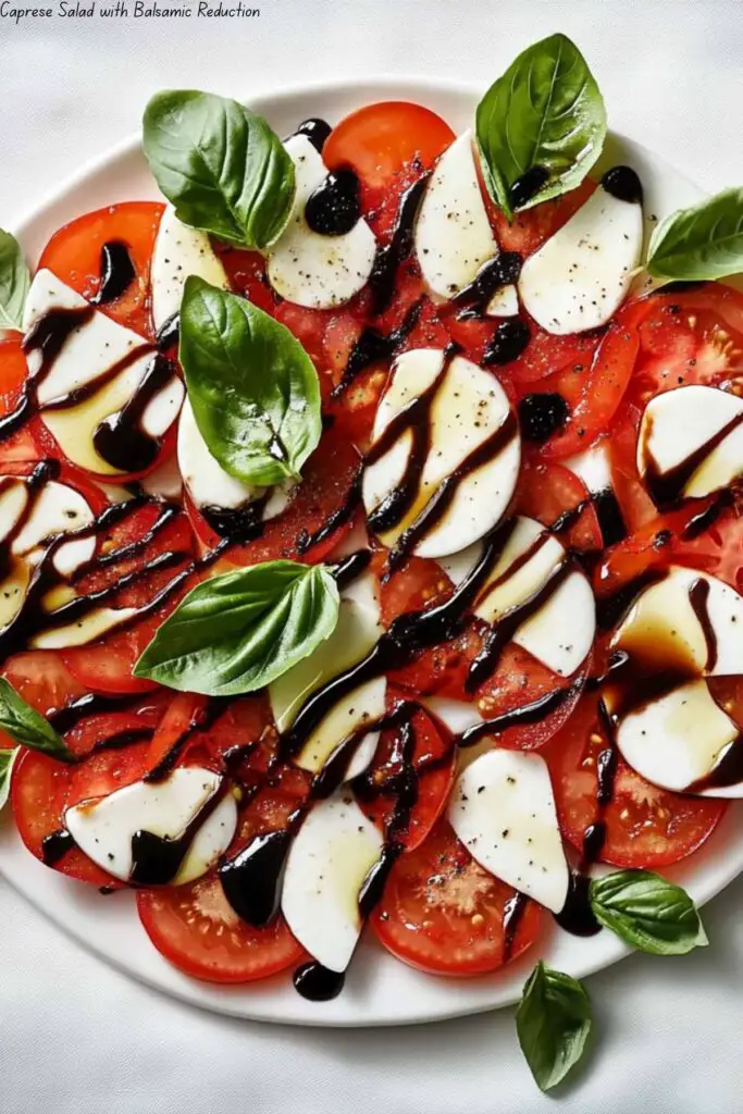 Caprese Salad with Balsamic Reduction