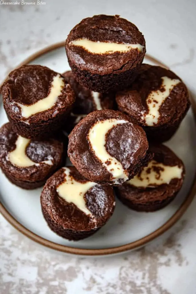 Cheesecake Brownie Bites