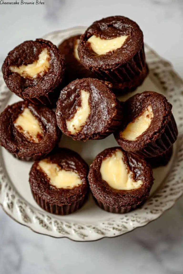Cheesecake Brownie Bites