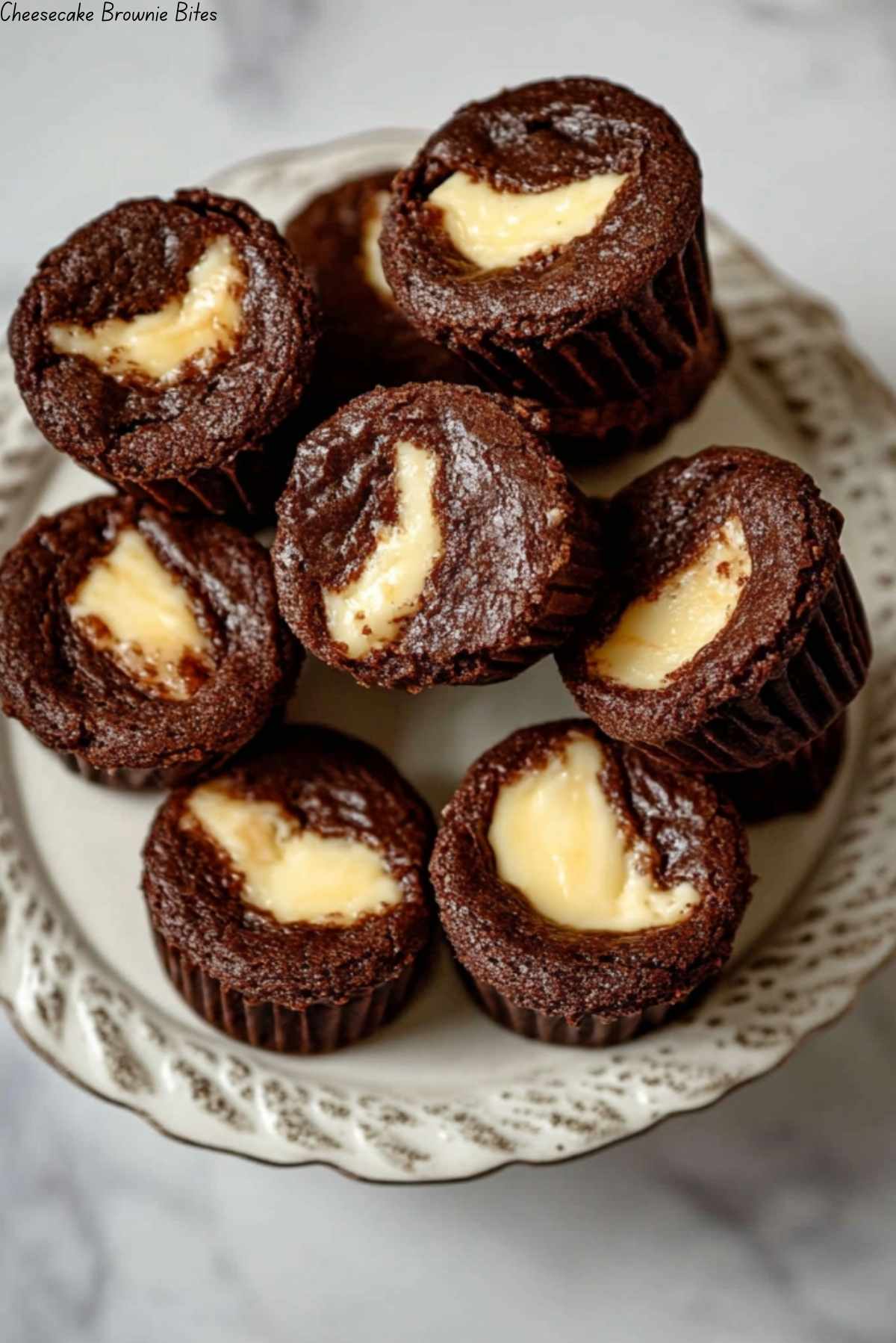 Cheesecake Brownie Bites