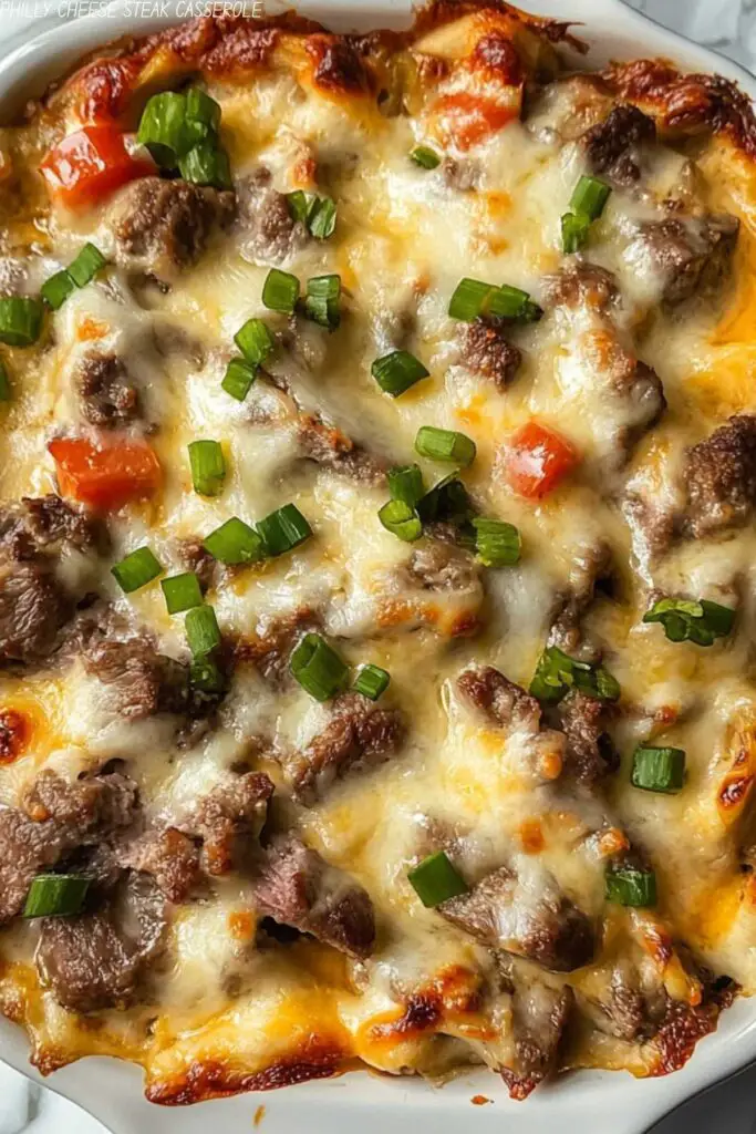 PHILLY CHEESE STEAK CASSEROLE