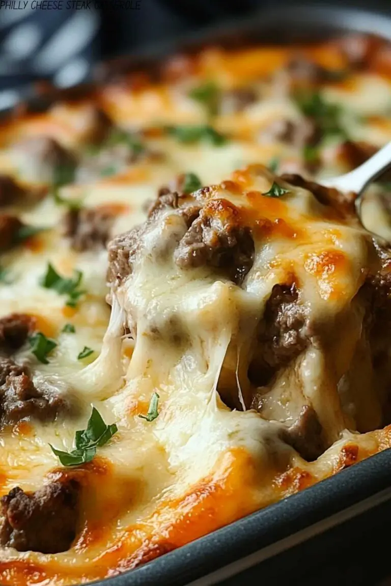 PHILLY CHEESE STEAK CASSEROLE