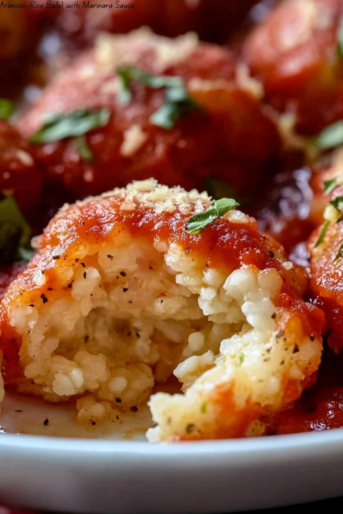 Arancini (Rice Balls) with Marinara Sauce