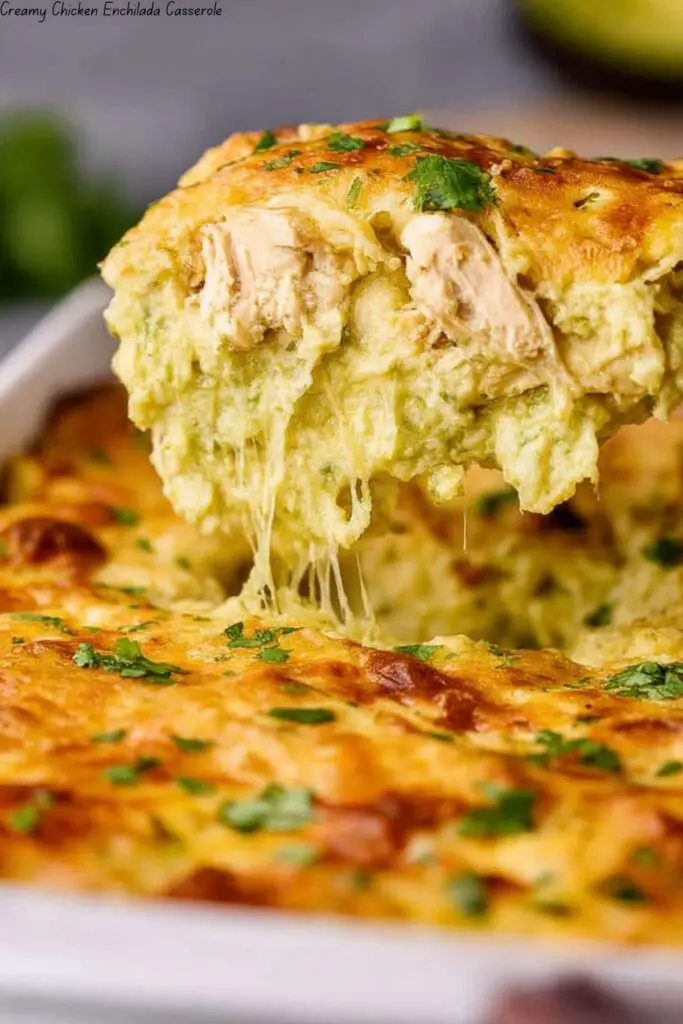 Creamy Chicken Enchilada Casserole