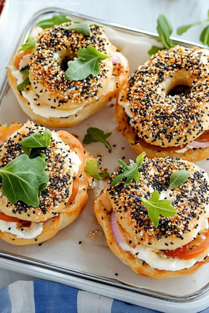 Easy Everything Bagel Cloud Bread Bagels