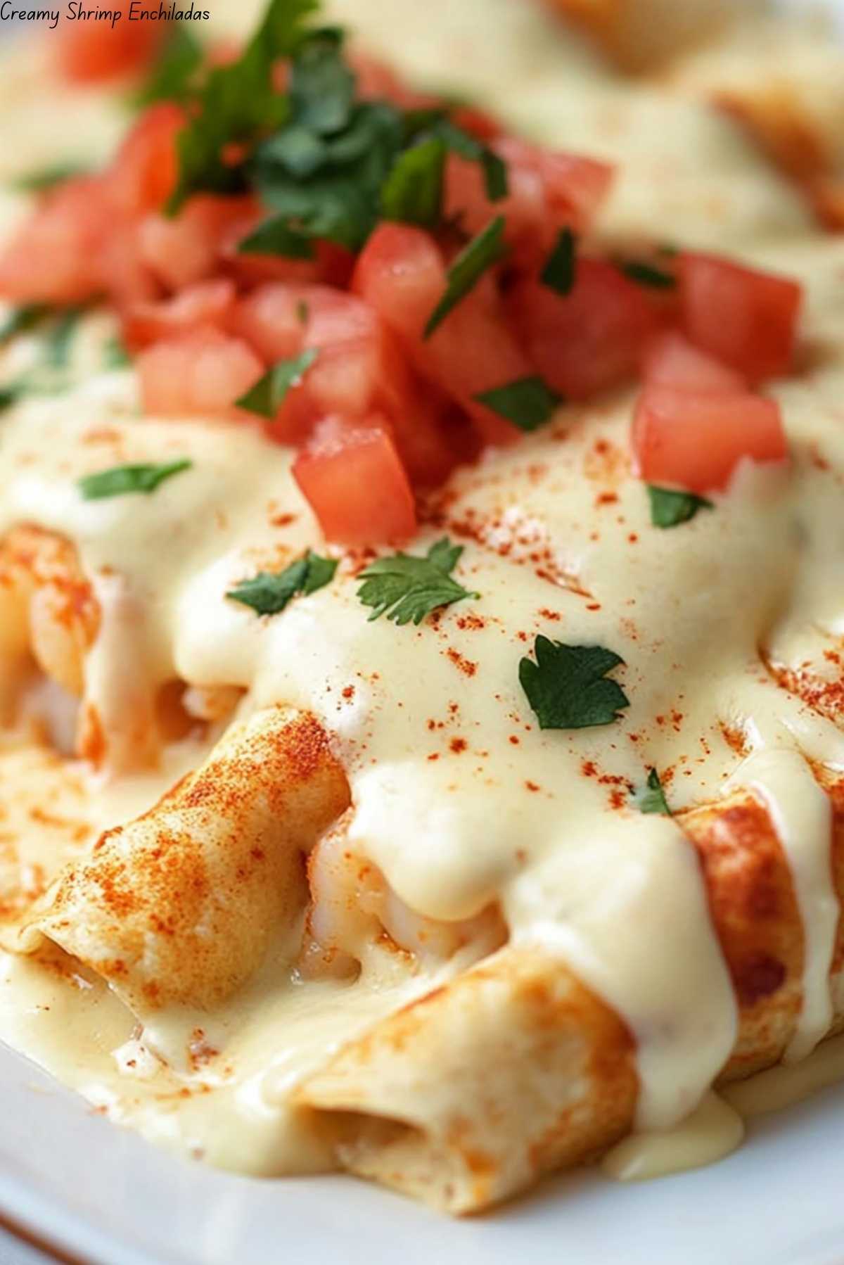 Creamy Shrimp Enchiladas