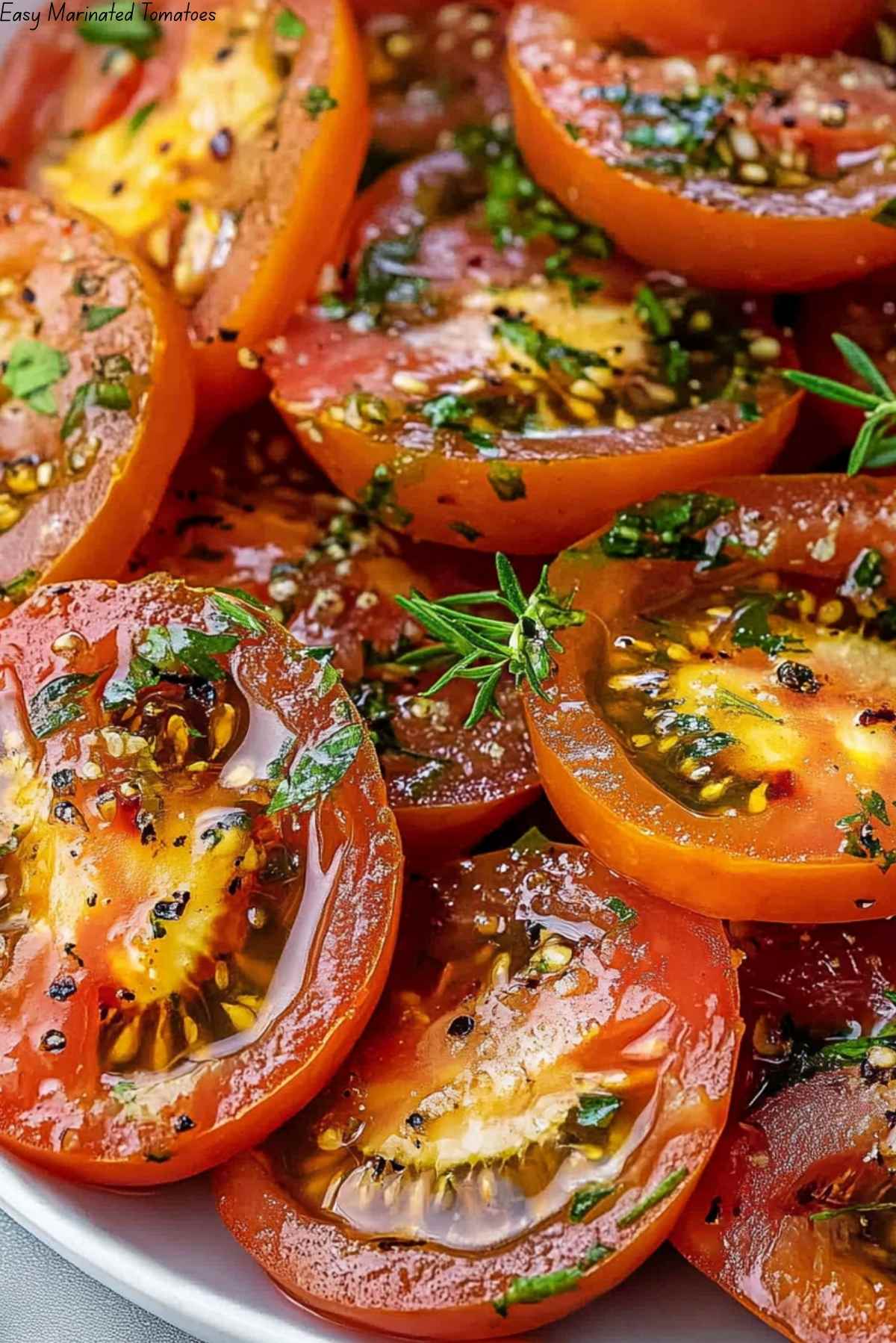 Easy Marinated Tomatoes
