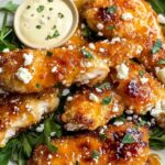 Crispy Hot Honey Feta Chicken