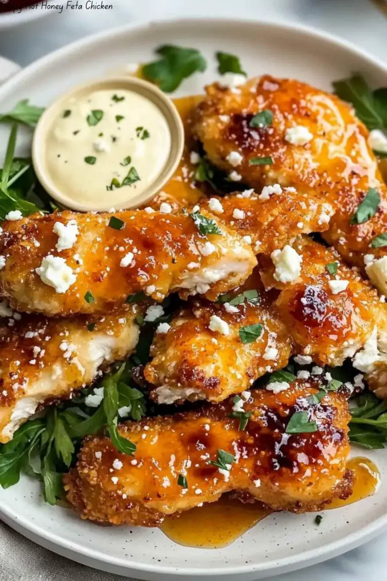 Crispy Hot Honey Feta Chicken