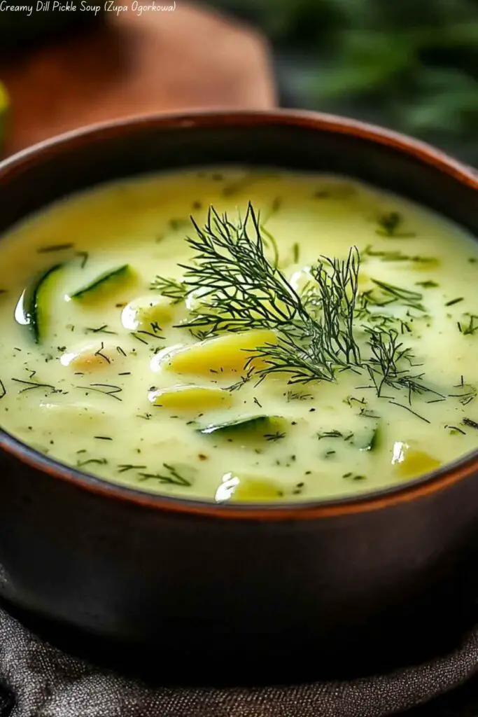 Creamy Dill Pickle Soup (Zupa Ogórkowa)