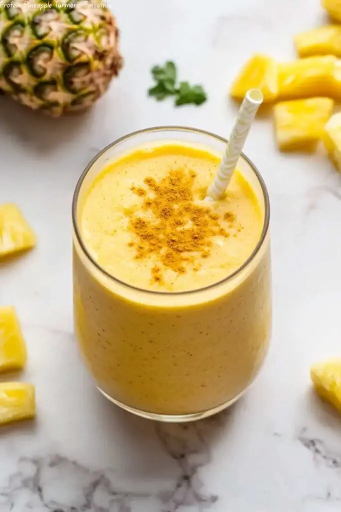 Protein Pineapple Turmeric Smoothie
