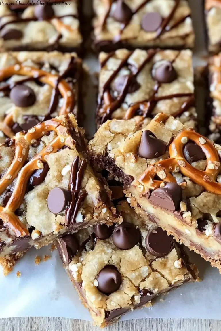 Pretzel Chocolate Chip Cookie Bars