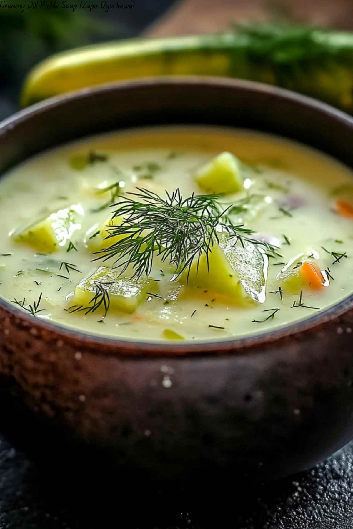 Creamy Dill Pickle Soup (Zupa Ogórkowa)